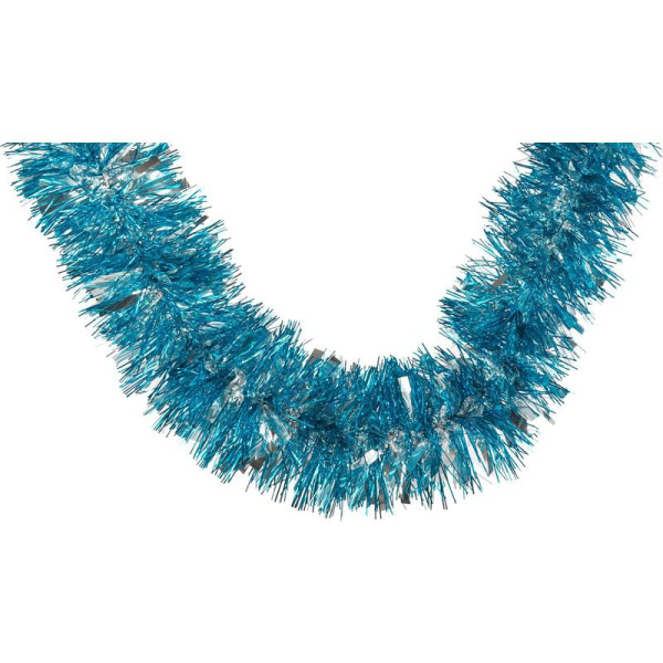 Мишура голубая/серебристая (200x7.5 см)