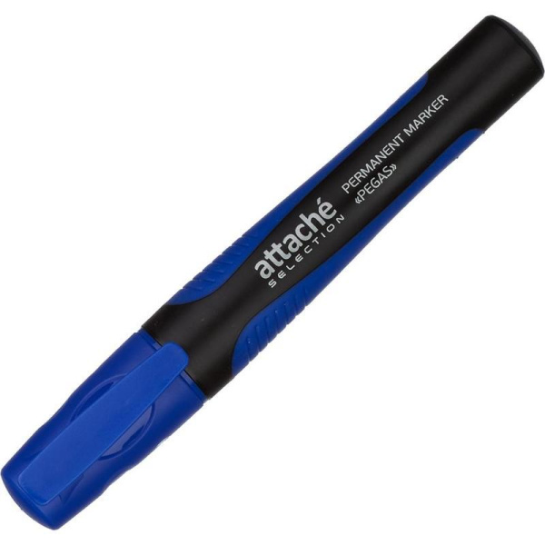 Маркер перманентный Attache Selection Pegas синий (толщина линии 2-5 мм)