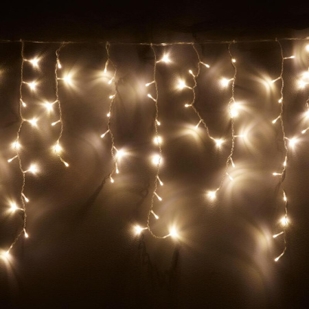 Гирлянда светодиодная теплый белый свет 2.4x0.6 м