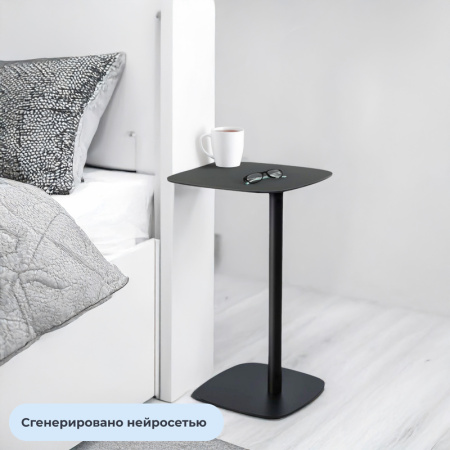 Стол журнальный Триада-21 (черный, 300х300х480 мм)