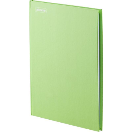 Книга учета 96 листов А4 в клетку на сшивке блок офсет Attache Bright  Сolours (обложка - картон, цвет лайм)
