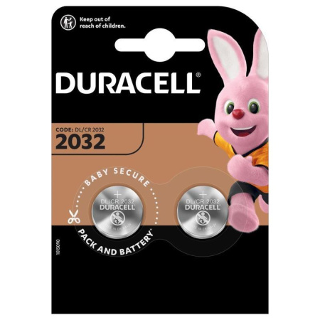 Батарейки Duracell таблетка CR2032 (2 штуки в упаковке)