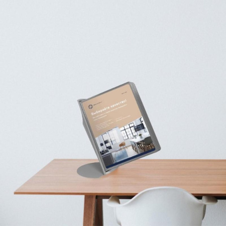 Демосистема настольная А4 10 панелей серого цвета ProМega