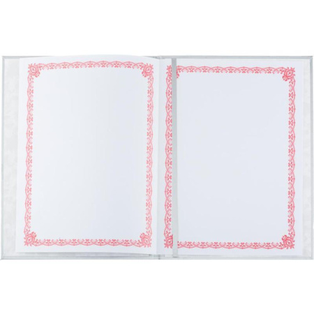 Папка адресная Поздравляем А4 танго серебристая