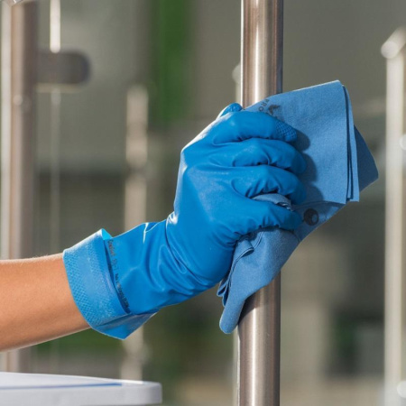 Перчатки латексные Vileda Professional Многоцелевые синие (размер 9.5-10, XL, артикул производителя 102590)