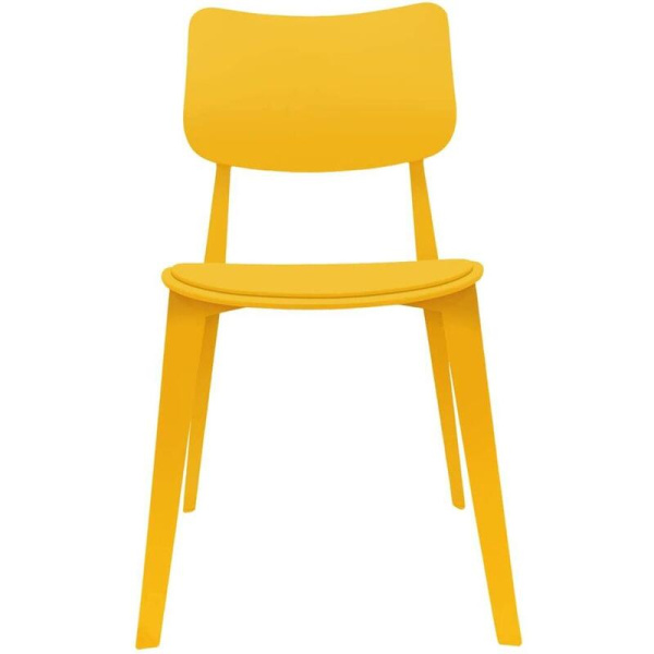 Стул для столовых SHT-S110-P желтый (пластик)