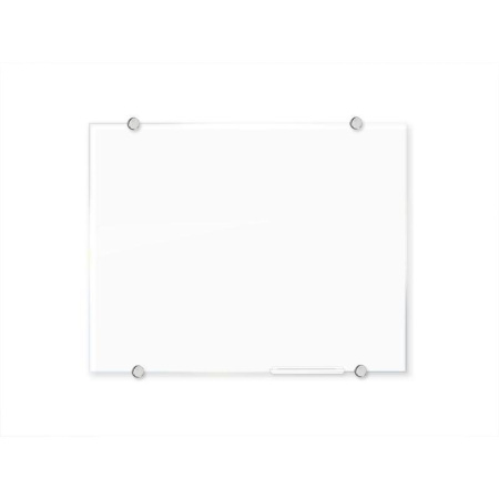 Доска стеклянная 100х200 см маркерная бесцветная Attache Premium