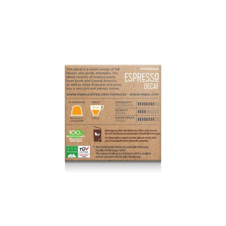 Кофе в капсулах для кофемашин Julius Meinl Espresso Decaf Bio (10 штук в упаковке)