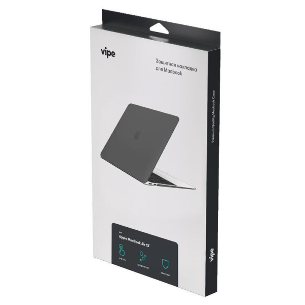 Чехол-накладка Vipe для Apple MacBook Air 13 (2018-20) VPMBAIR13BLK