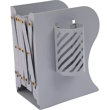 Подставка для книг Комус Класс металлическая серая