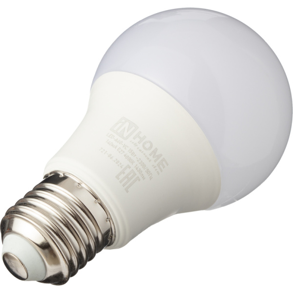 Лампа светодиодная In Home LED-A60-VC 15Вт Е27 4000К 1430Лм матовая