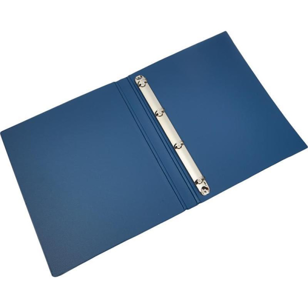 Папка на 4-х кольцах Bantex картонная/пластиковая 25 мм синяя