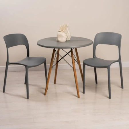 Стул обеденный Eclipse серый (пластик)