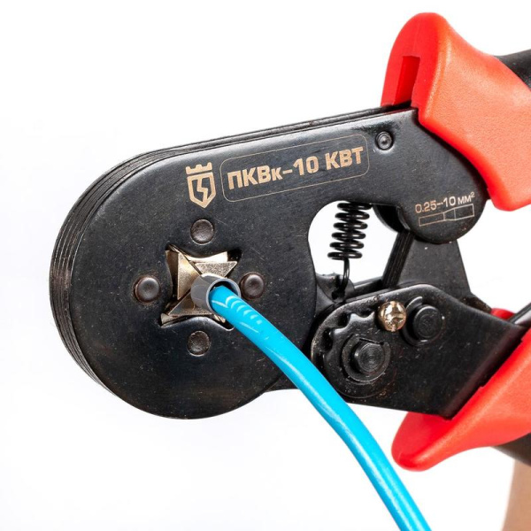 Кримпер КВТ для опрессовки втулочных наконечников (74712)