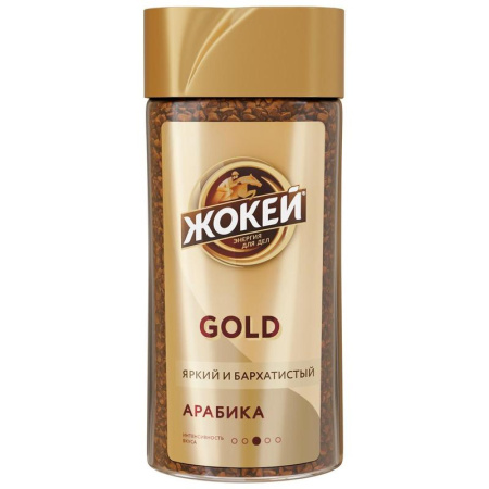 Кофе растворимый Жокей Gold 95 г (стекло)