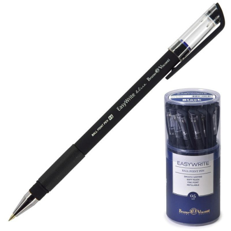 Ручка шариковая неавтоматическая  Bruno Visconti EasyWrite Blue синяя (толщина линии 0,5 мм) Ручка шариковая неавтоматическая  Bruno Visconti EasyWrite Blue синяя (толщина линии 0,5 мм)