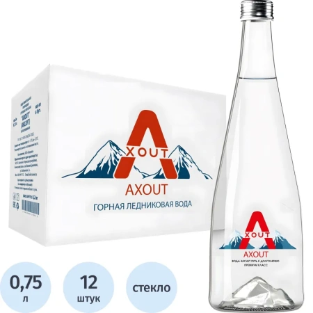 Вода минеральная Axout столовая негазированная 0.75 л