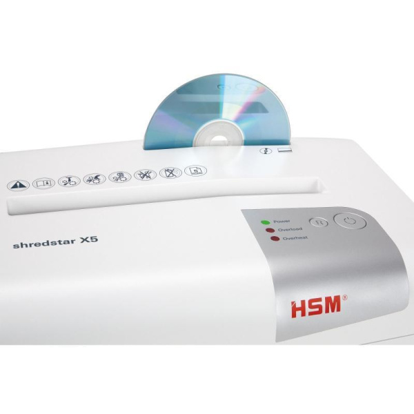 Уничтожитель документов HSM Shredstar X5 4-й уровень секретности объем корзины 18 л