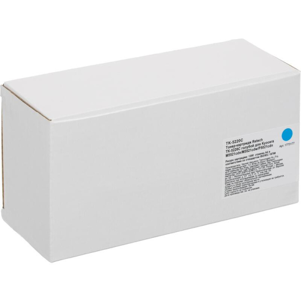 Картридж лазерный Retech TK-5220C 1T02R9CNL1 для Kyocera голубой  совместимый