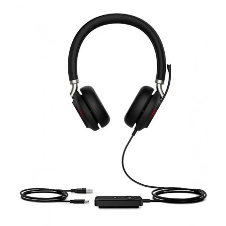 Гарнитура Yealink UH38 Dual UC-BAT Дуо, гибридная, USB/Bluetooth, HD, LED