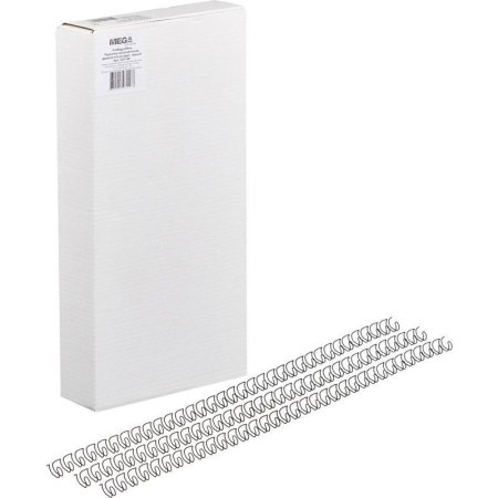 Пружины для переплета металлические ProMega Office 3:1 6,4 мм черные 34 кол