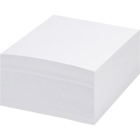 Блок для записей Комус 90x90x50 мм белый проклеенный (плотность 100  г/кв.м)
