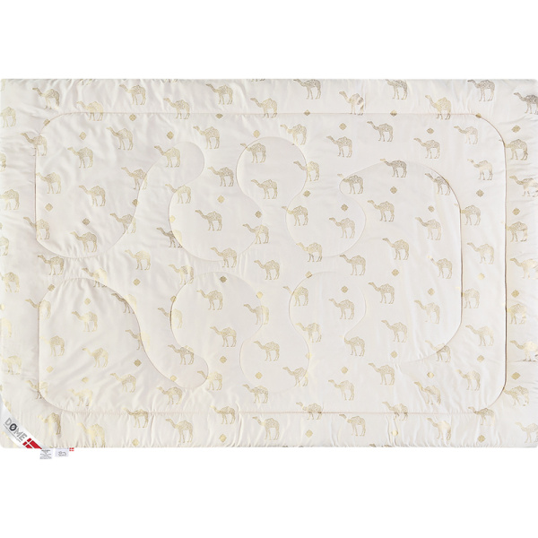 Одеяло 1.5-спальное Dome Camel Soft 140x205 см стеганое с кантом бежевое