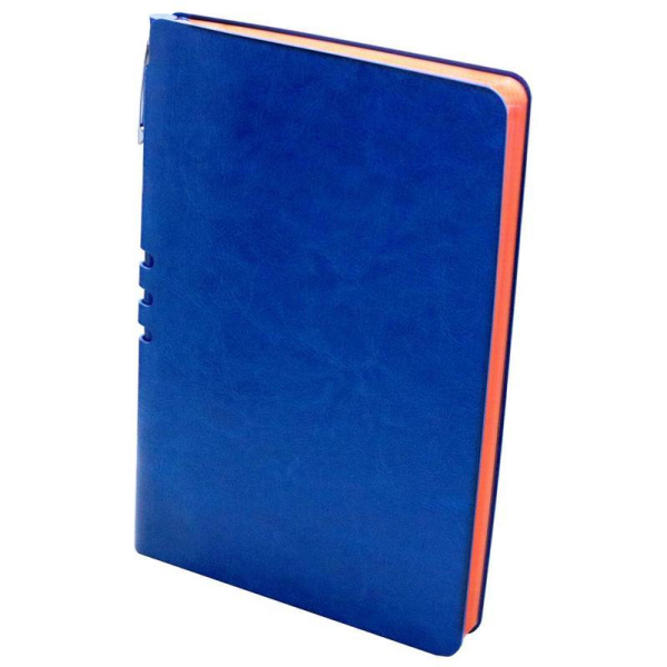 Бизнес-тетрадь Attache Light Book A5 112 листов ярко-синяя в линейку на сшивке (140x202 мм)