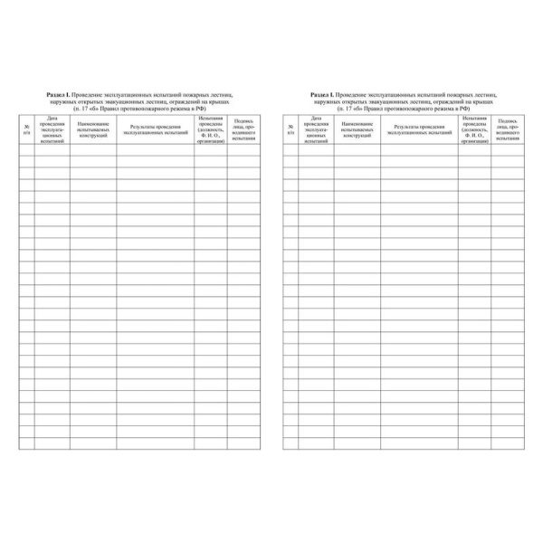 Журнал эксплуатации систем противопожарной защиты КЖ-179/2 (32 листа,  скрепка, обложка офсет)