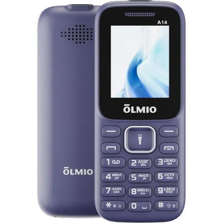 Мобильный телефон Olmio A14 синий (48143)