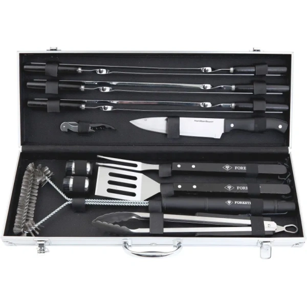 Набор для барбекю и гриля Forester 14 предметов в кейсе (BBQ-14)