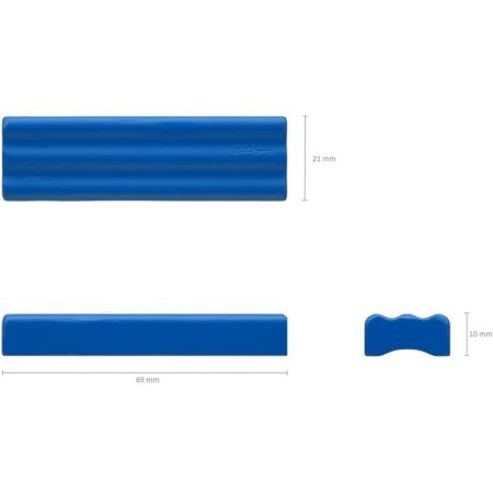 Пластилин восковой ErichKrause 10 цветов со стеком 130 г