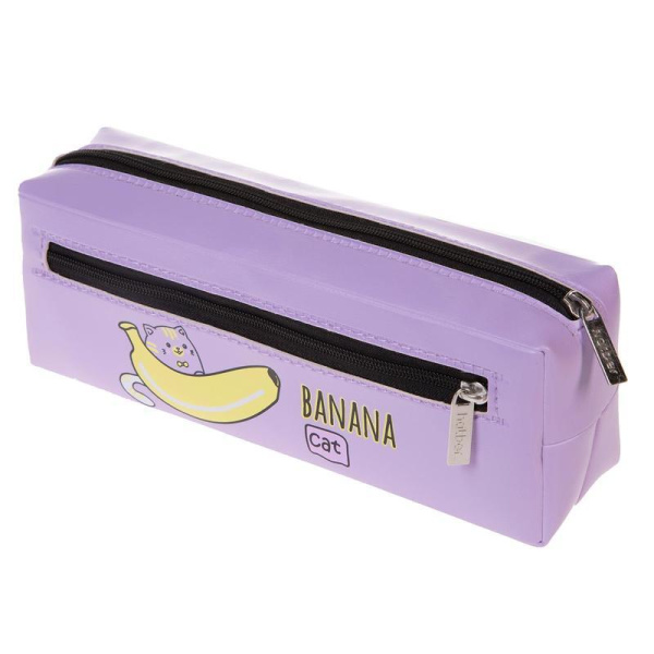 Пенал-тубус Hatber Banana cat фиолетовый