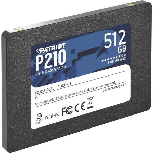 SSD накопитель Patriot Memory P210 512 ГБ (P210S512G25)