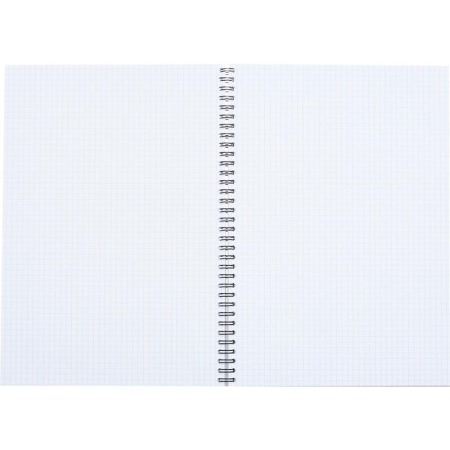 Бизнес-тетрадь Attache Selection Fluid A4 96 листов фиолетовая в клетку на спирали (203х290 мм)