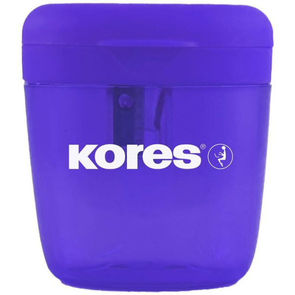 Точилка для карандашей Kores Deposito 1X пластиковая с контейнером в  ассортименте