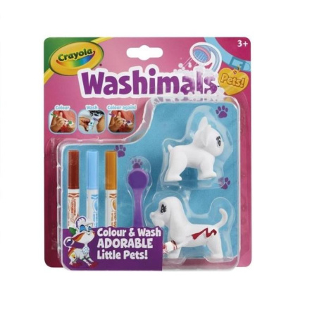 Набор для раскрашивания Crayola Washimals фигурки Собачки