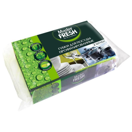 Губки для мытья посуды Master Fresh Black поролоновые с абразивным слоем 140x100x45 мм 2 штуки в упаковке Губки для мытья посуды Master Fresh Black поролоновые с абразивным слоем 140x100x45 мм 2 штуки в упаковке