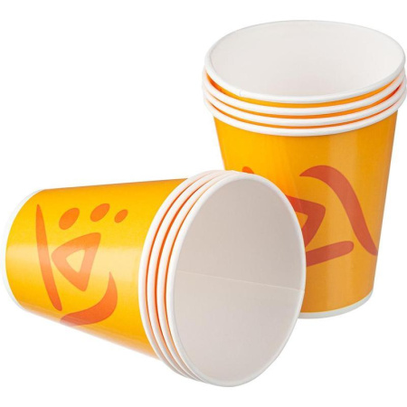 Стакан одноразовый бумажный 300 мл 100 штук в упаковке Huhtamaki Whizz