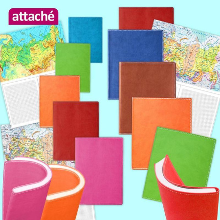 Бизнес-тетрадь Attache Клэр А5 120 листов красная в клетку на сшивке (170х215 мм) Бизнес-тетрадь Attache Клэр А5 120 листов красная в клетку на сшивке (170х215 мм)