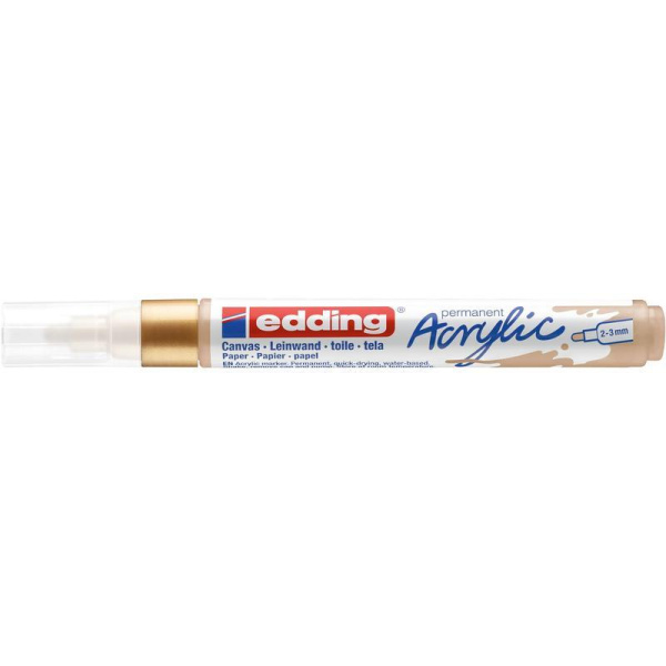 Маркер акриловый Edding 5100 золотистый (толщина линии 2-3 мм)