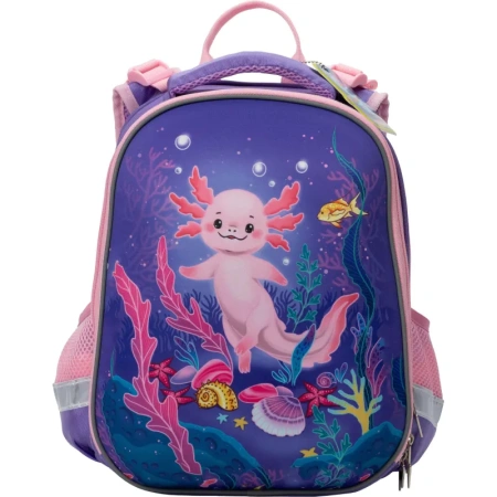 Ранец Комус Класс Аксолотль фиолетовый с двумя отделениями (с  наполнителем)