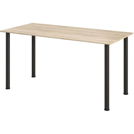 Стол обеденный Комус МДС (дуб сонома/черный, 1500х700х760 мм)