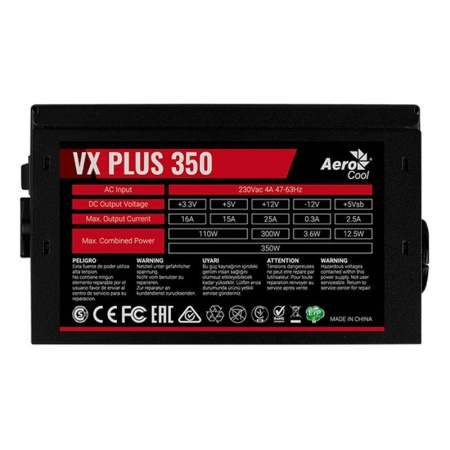 Блок питания Aerocool 350 Вт (VX PLUS 350)