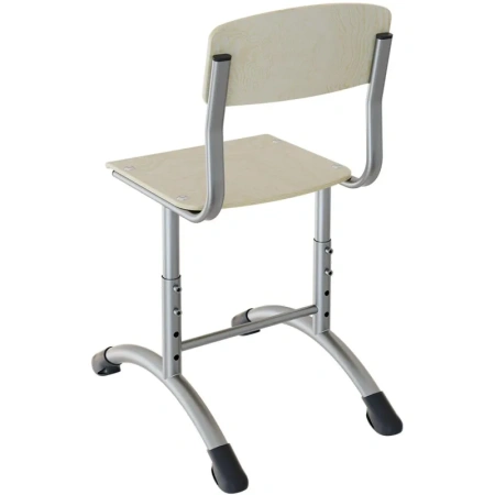 Стул ученический Сигма F (натуральный/серый, рост 4-6)