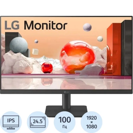 Монитор 24.5" LG 25MS500-B черный
