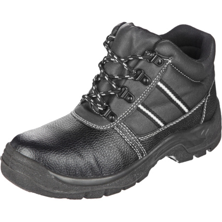 Ботинки рабочие Аскет ПУ из микрофибры черные (размер 46)