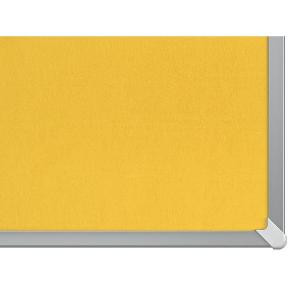 Доска текстильная Nobo 71х40 см цвет покрытия желтый алюминиевая рама