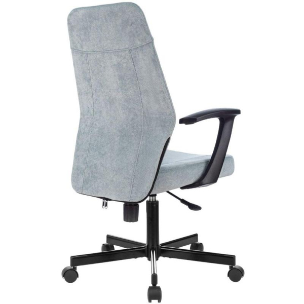 Кресло офисное Easy Chair 224 PPU серо-голубое (ткань, металл)