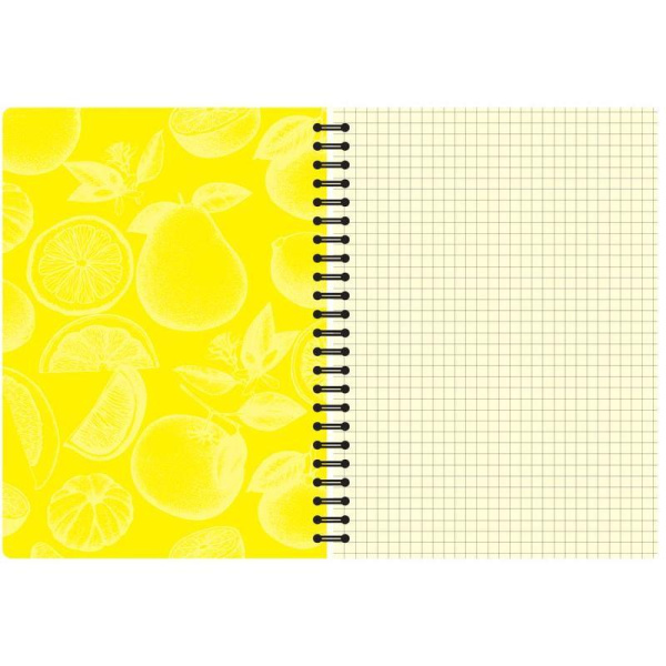 Бизнес-тетрадь креативная Attache Selection Ароматизированная А5 100 листов желтая в клетку на спирали (155x205 мм)